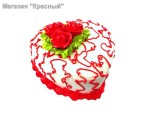 Подробнее... Торт Фруктовый микс (с розой) 750 г.